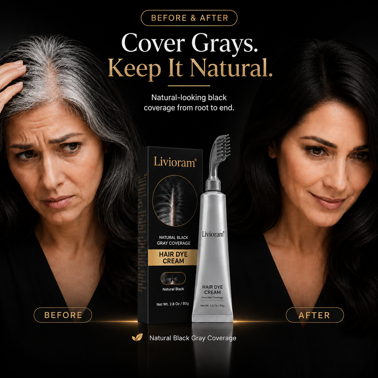 Plant-Based Comb Hair Dye