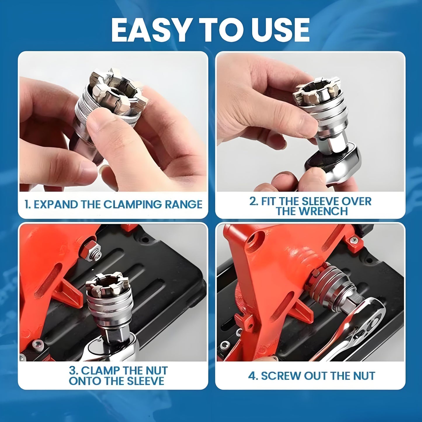 2026 Upgraded 9–21mm Universal Socket Wrench