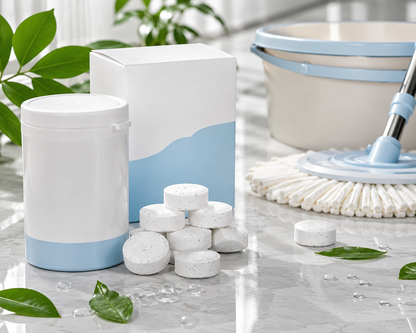 Pet deodorizing cleaning tablets