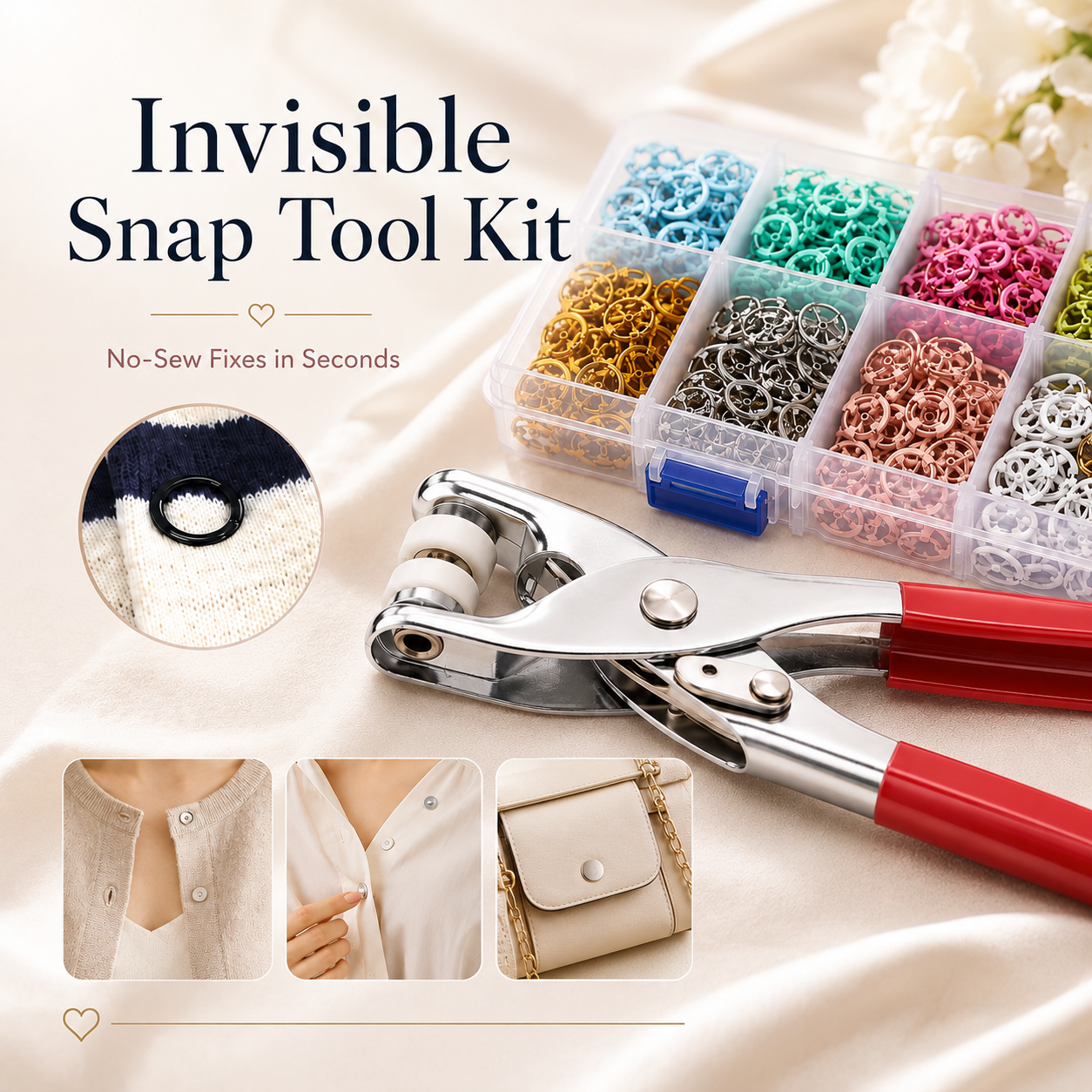 🔥2026 Hot Sale 50% OFF✨Snap Button DIY Craft Kit