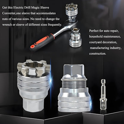 2026 Upgraded 9–21mm Universal Socket Wrench