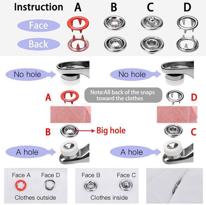 🔥2026 Hot Sale 50% OFF✨Snap Button DIY Craft Kit